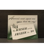 The Kaiser and the Frazer for &#39;49 Sales Brochure 1949  - €58,60 EUR