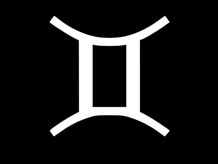 GEMINI Logo Birth Sign Astrology Zodiac Vinyl Decal Car Wall Sticker CHOOSE SIZE