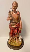 Saint John the Baptist 8&quot; Statue, Hand Painted, New from Colombia #L019 - $48.50