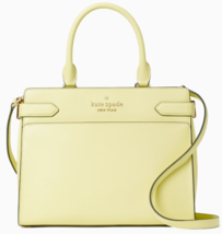 Kate Spade Staci Medium Satchel Lemon Yellow Leather Bag WKRU6951 NWT $399 FS - £118.34 GBP