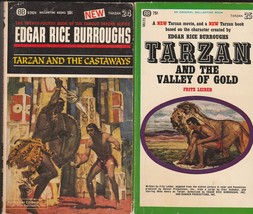 Tarzan &amp; Castaways/Valley of Gold by Burroughs &amp; Leiber 1sts - £14.38 GBP