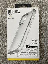 BodyGuardz Solitude Series Gel Case for iPhone 13 Pro 6.1&quot; 3 Camera Clea... - £5.74 GBP