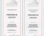 Frederick County Virginia General Highway Map and Supplement 1995 - £15.03 GBP