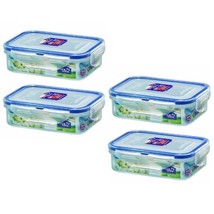 Lock &amp; Lock, No BPA, Water Tight, Food Container, 1.5-cup, 12-oz, Pack of 4, ... - £19.46 GBP