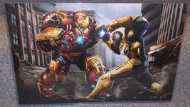 Hulkbuster vs Thanos Glossy Print 11 x 17 In Hard Plastic Sleeve - £20.29 GBP