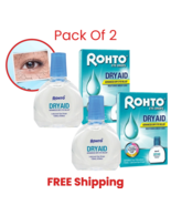 2 X New ROHTO DRY AID ADVANCED DRY EYE RELIEF EYE DROPS 13ML FREE SHIPPING - €28,72 EUR