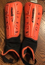 Champro D2 Soccer Shin Guard Kids Size Small Model A123 Orange Used Unisex - £5.90 GBP