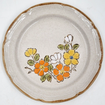 Salad Plate Spring Garden by Hearthside Stoneware Hand Painted Made in Japan - £14.15 GBP