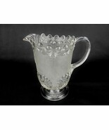 EAPG 1893 Westmoreland Victor Clear Stippled Pitcher AKA Shell and Jewel... - $48.95
