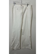 Bebe Leah White Wide Leg High Rise Pants Size 10 - $39.99