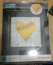 Geometric Heart Counted Cross Stitch Kit Home Craft Decor - £16.81 GBP