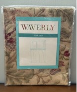 NEW Waverly Imperial Dress Antique Tier Pair Curtains L52&quot;x24” - $31.18