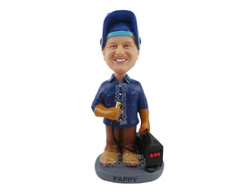 Custom Bobblehead An Electrician With His Wires And Tool Box - Careers &amp; Profess - £71.74 GBP