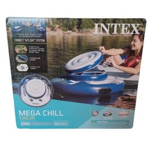 Intex Mega Chill Inflatable Floating 24 Can Beverage Cooler for River Run Tubes - $33.66