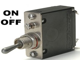 Pacific Customs Heavy Duty Automotive 15 Amp Toggle Switch Circuit Breaker With  - £49.21 GBP