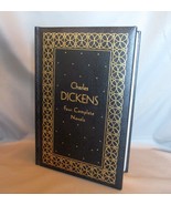 Leather Bound Charles Dickens 4 Novels Collectible Copy Gilt Pages Ribbo... - $6.99