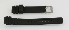 Unisex Caucho Negro Repuesto Correa Reloj 18mm - £4.61 GBP
