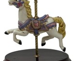 Carousel Horse From The Whitehall Society Children VTG Porcelain Wood Base - $15.79
