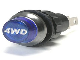 Pacific Customs Large Blue 4Wd Engraved For Four Wheel Drive Indicator Warning L - £33.45 GBP