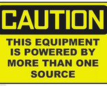 Caution Electrical Power Source Safety Sign Sticker Decal Label D208 - £1.56 GBP+