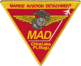 4&quot; Usmc Mad Marine Aviation Det Point Mugu China Lake Triangle Embroidered Patch - £27.35 GBP