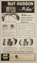 1949 Print Ad Hudson All-Purpose Power Sprayers for Farm Chicago,Illinois - $13.93