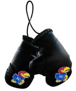 NCAA Kansas Jayhawks 4&quot; Mini Boxing Gloves Rearview Mirror Auto Ornament - £5.54 GBP