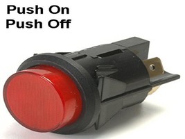 Pacific Customs 16 Amp Push Off/Push On Push Button Switch With Tab Terminals Li - £20.62 GBP