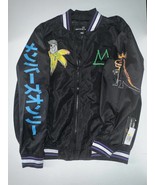 JEAN MICHEL BASQUIAT x MEMBERS ONLY Black ALL OVER Print Men Jacket Art ... - £33.62 GBP