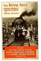 The Royal Scot 1933 Century of Progress Brochure London Midland Scottish Railway - £19.86 GBP