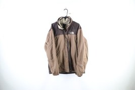 Vtg The North Face Mens Large Spell Out HyVent 2 In 1 Triclimate Jacket Brown - £92.89 GBP