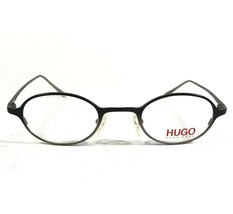 HUGO BOSS Hg15533 BK Brille Rahmen Schwarz Grau Oval Voll Felge 41-22-140 - £73.50 GBP