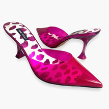 Nine West HOTT Clear Plastic Mule Heels Pumps | Barbie Pink | Womens 8.5... - £63.53 GBP