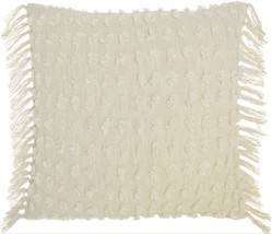 Tassel Detailed White Throw Pillow - £43.88 GBP