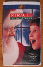 Miracle On 34TH Street Christmas Vhs Video Movie Pg 20TH Century Fox - £11.86 GBP