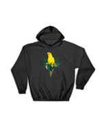 Yellow Parrot : Gift Hoodie Tropical Bird Watcher Airbrush - $49.22 CAD