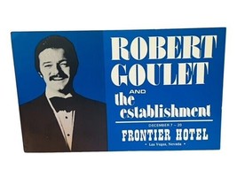 Robert Goulet Establishment Postcard vtg Ephemera Post Card Frontier Hot... - £13.29 GBP