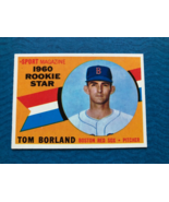 1960 TOPPS BASEBALL SPORT MAGAZINE ROOKIE STAR TOM BORLAND #117 (NM) - $20.37 CAD