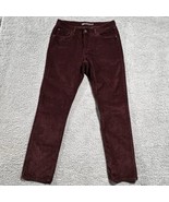 Levi&#39;s Demi Curve Corduroy Pants Womens 32 Wine Classic Rise Slim Leg Po... - $16.15