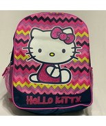 Hello Kitty Samrio 16&quot; Backpack School Bag with 2 Side Mesh Pocket - $26.94 CAD