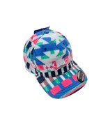 Columbia Mens S/M Fleece White Blue Aztec Flexfit Elastic Winter Ball Cap - $506.78 MXN