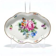 Porcelain Trinket Tray, Rare Vintage Herend Jewelry Dish, Hand Painted F... - $79.00