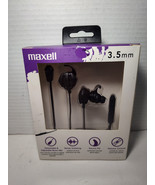 Maxell Earbuds with Detachable Boom Mic Black - NEW OPEN BOX - $150.57 MXN