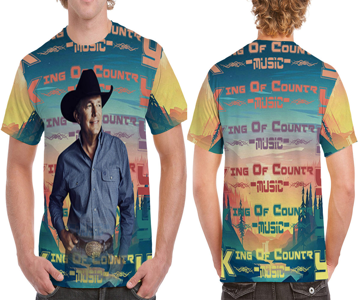 George King of Country Music  Mens Printed T-Shirt Tee - $14.53 - $17.67
