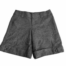 G2blu high waisted black herringbone wool shorts Size 26 - £20.16 GBP