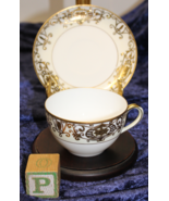 Noritake - 175 Gold backstamp - Flat Cup &amp; Saucer - 1 Set - $18.99