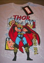 Vintage Style The Mighty Thor Marvel Comics T-Shirt Small Purple New Avengers - £15.66 GBP