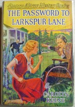 Nancy Drew mystery #10 THE PASSWORD TO LARKSPUR LANE hcdj 1941A-17 VG+ Keene - £79.01 GBP