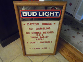 Bud Light Message Board with Tab-in-fonts - $140.00