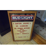Bud Light Message Board with Tab-in-fonts - £109.83 GBP